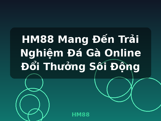 HM88 Mang Đến Trải Nghiệm Đá Gà Online Đổi Thưởng Sôi Động - HM88 HM88 Mang Đến Trải Nghiệm Đá Gà Online Đổi Thưởng Sôi Động - HM88