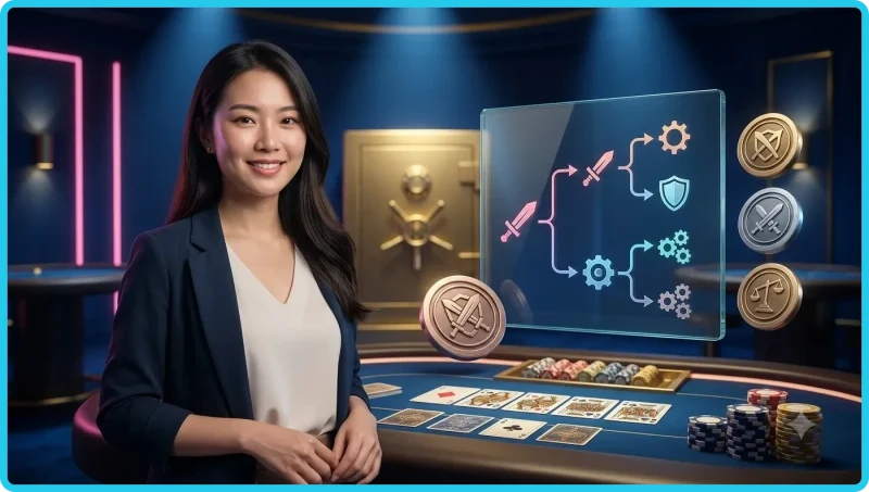 Minh họa bốn kiểu người chơi poker cơ bản: tight-aggressive, loose-passive, loose-aggressive, tight-passive