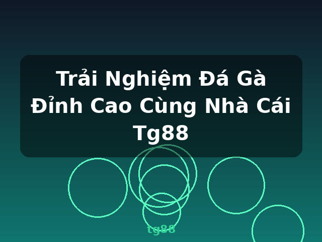 Trải Nghiệm Đá Gà Đỉnh Cao Cùng Nhà Cái Tg88 - tg88 Trải Nghiệm Đá Gà Đỉnh Cao Cùng Nhà Cái Tg88 - tg88